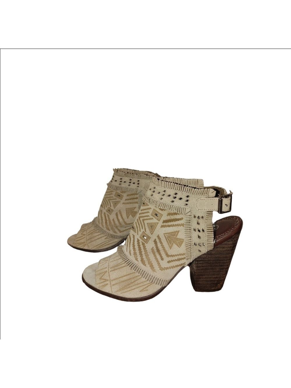 Naughty Monkey Sweet Jackie Peep Toe Sandal Size 7.5